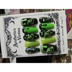 oogie boogie nails custom made